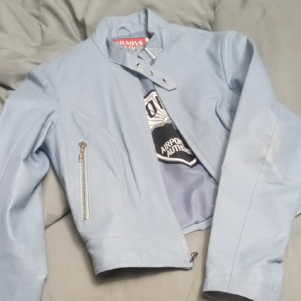 Wilson Women's Blue Leather Jacket